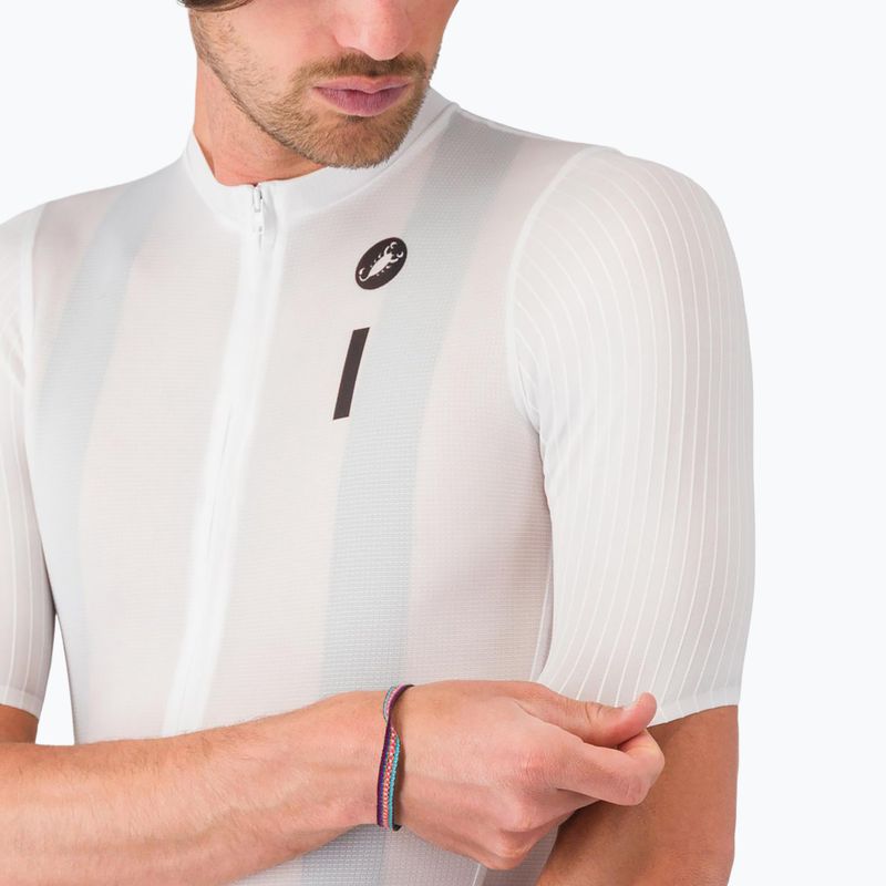 Maglietta da ciclismo da uomo Castelli Drittone Logo white/black 4