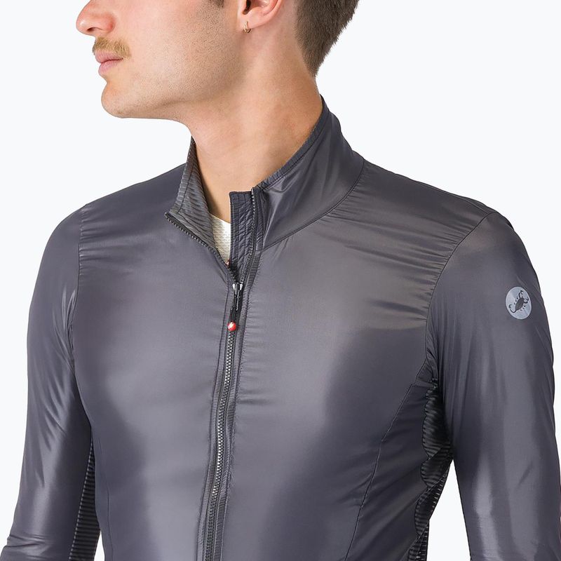 Giacca da ciclismo da uomo Castelli Aria Shell 2 dark gray 3