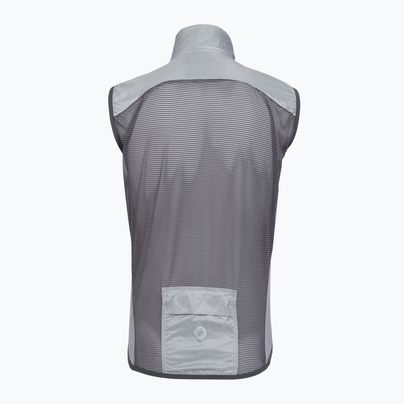Gilet da ciclismo da uomo Castelli Aria Shell 2 silver gray/dark gray 2
