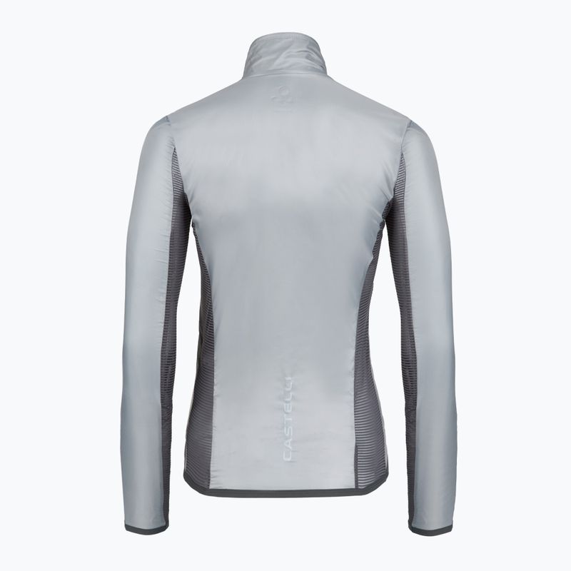 Giacca da ciclismo da donna Castelli Aria Shell 2 In silver gray 2