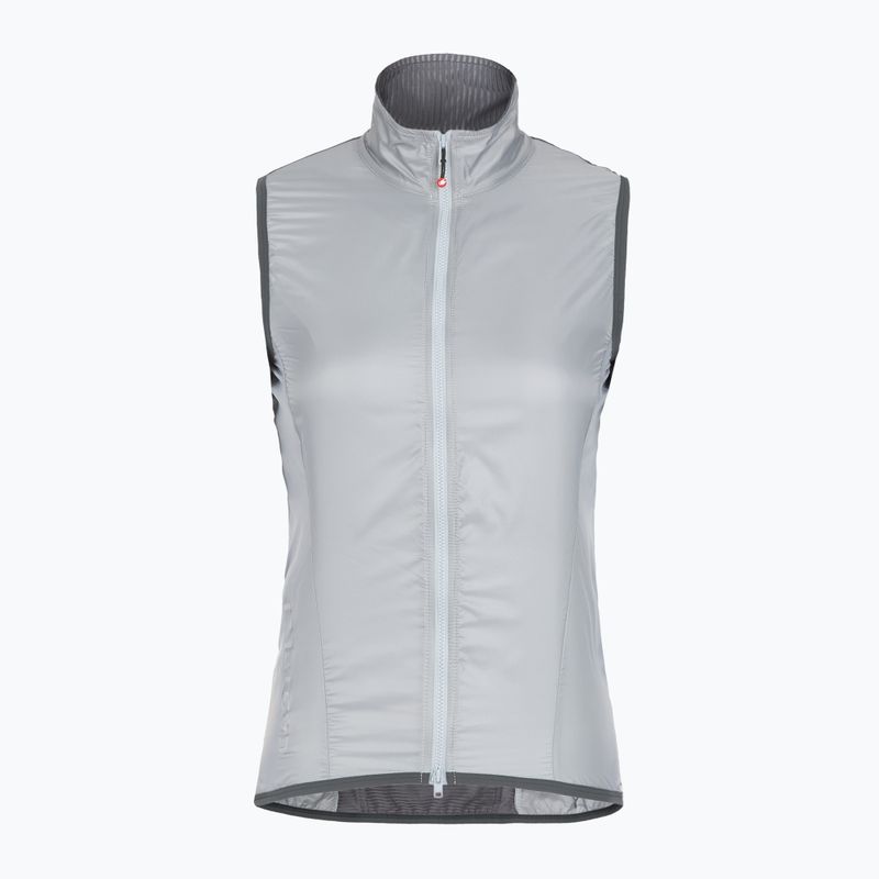 Gilet da ciclismo da donna Castelli Aria Shell 2 silver gray