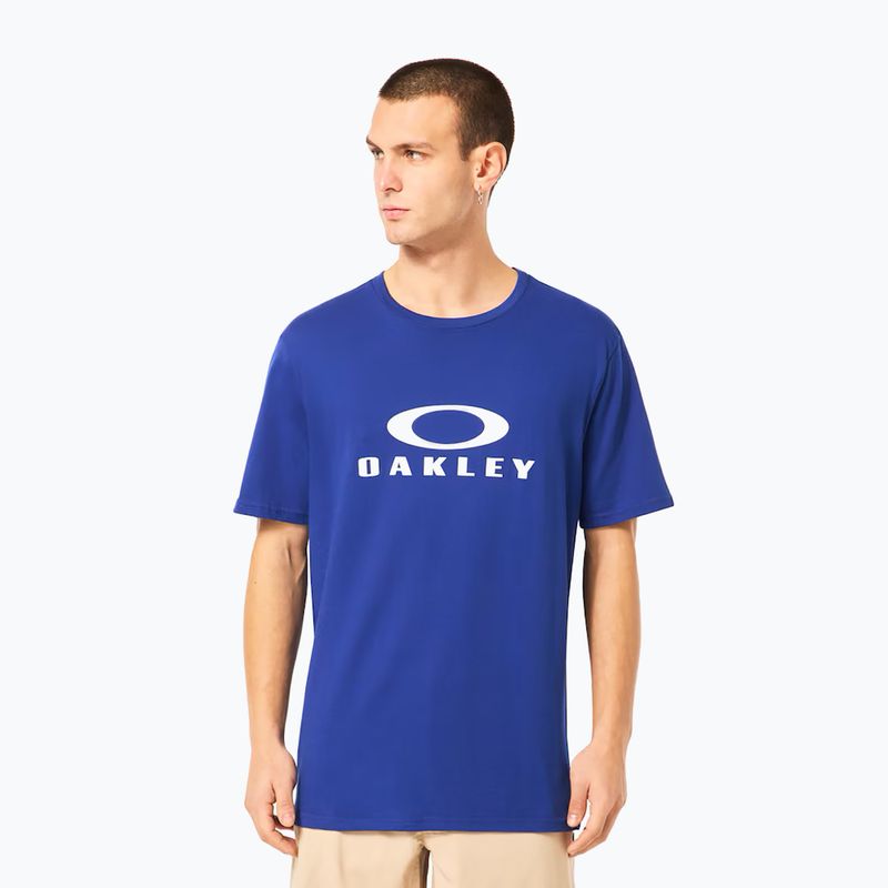 Maglietta Oakley da uomo O Bark 2.0 blu cristallo 4