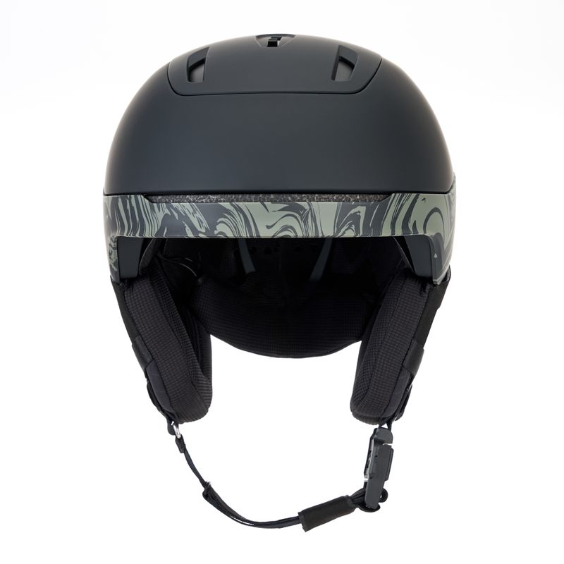 Casco da sci Oakley Mod5 nero opaco/scuro con turbinii a spazzola 2