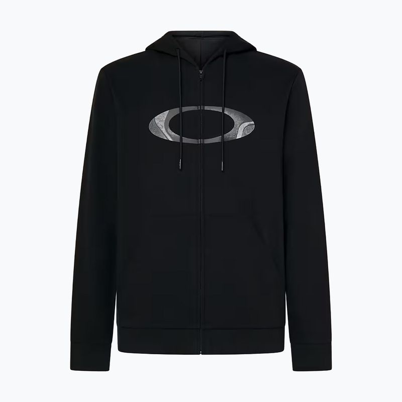Felpa da uomo Oakley New Ellipse Zip Hoodie blackout