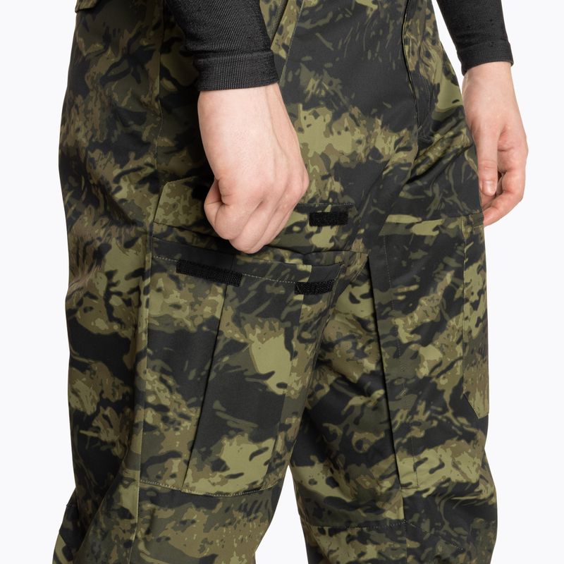Pantaloni da sci Oakley Divisional Cargo Shell da uomo, verde mimetico tigrato 5