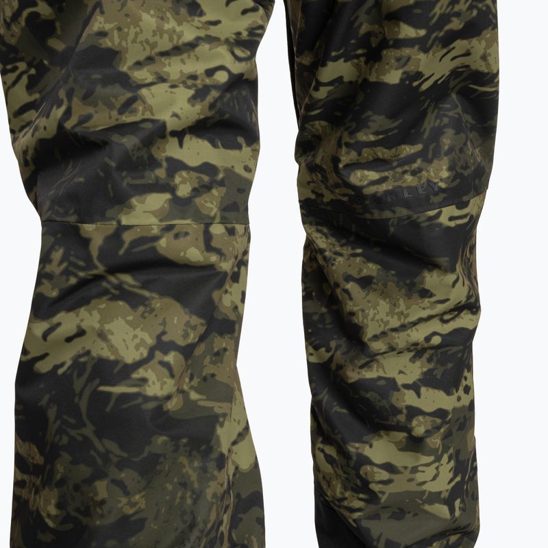 Pantaloni da sci Oakley Divisional Cargo Shell da uomo, verde mimetico tigrato 8