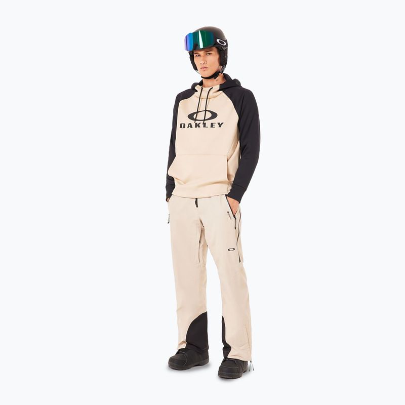 Felpa da snowboard Oakley Sierra DWR Fleece Hoody 2.0 humus da uomo 2