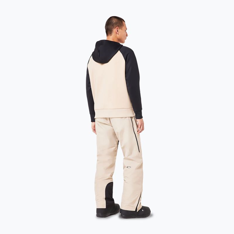 Felpa da snowboard Oakley Sierra DWR Fleece Hoody 2.0 humus da uomo 3