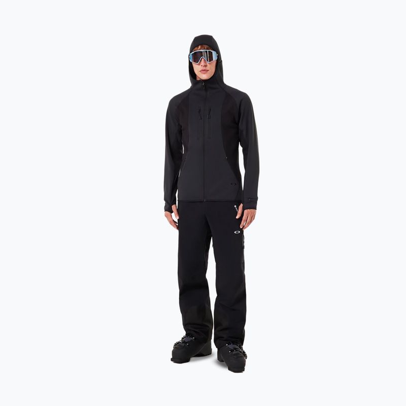 Felpa da snowboard uomo Oakley Drift Tech Fleece Hoodie blackout 4