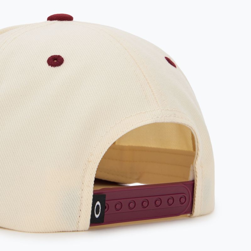 Berretto da baseball Oakley Mark III da uomo bianco artico/rosso ferro 4