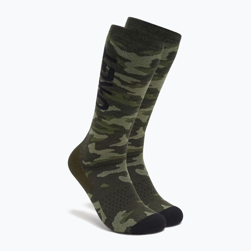 Oakley Calzini da sci Wanderlust Perf Socks 2.0 tiger camo verde