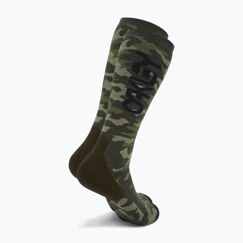 Oakley Calzini da sci Wanderlust Perf Socks 2.0 tiger camo verde 2