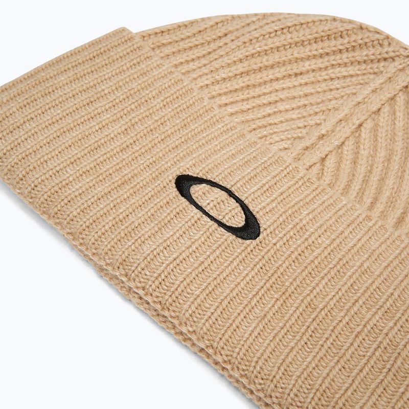 Oakley Ellipse Ribbed Beanie cappello invernale in humus 2