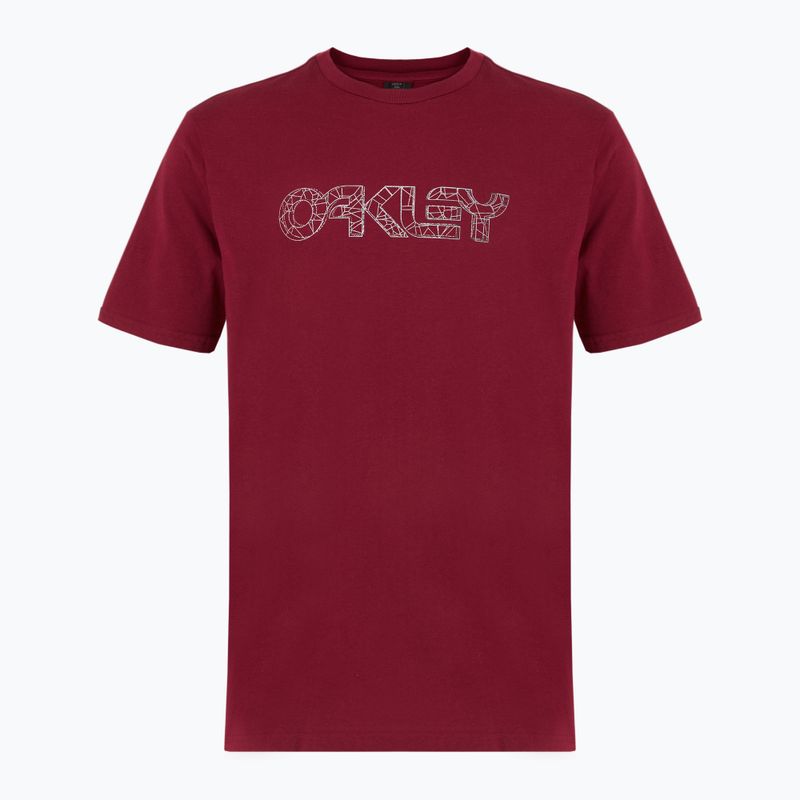 Oakley Wire B1B Tee da uomo rosso ferro
