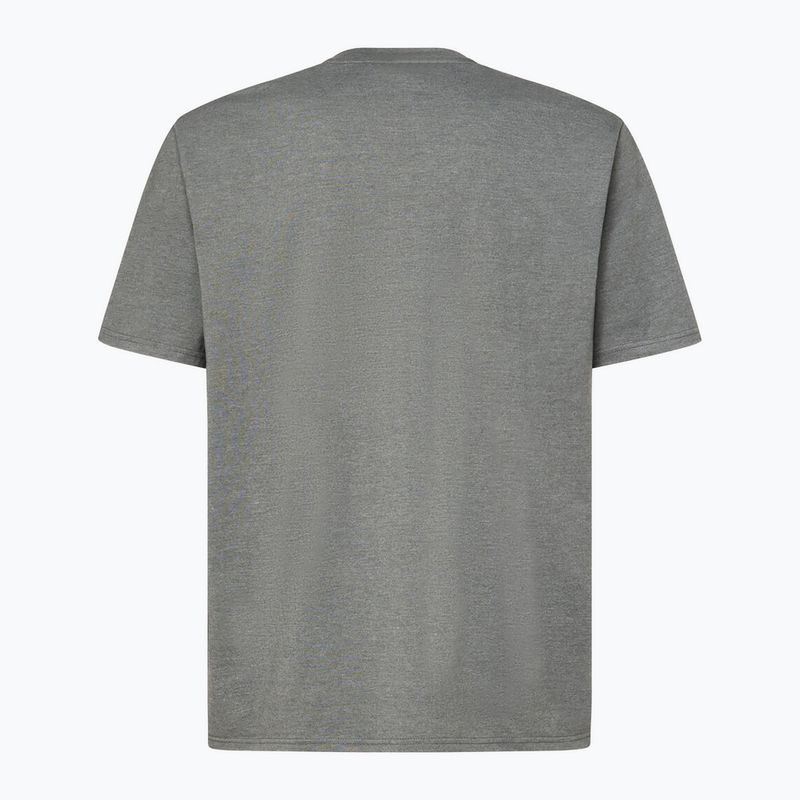 Uomo Oakley Bf Oakley Bark Tee nuova camicia atletica grigia 2