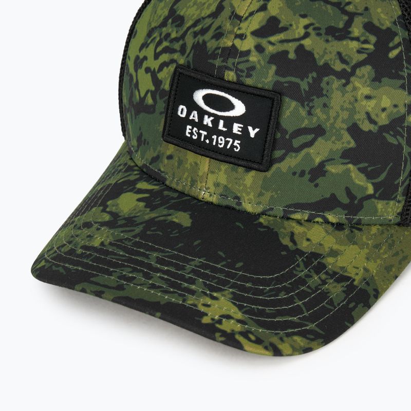 Cappello da baseball Oakley Patch Trucker tiger camo verde da uomo 3