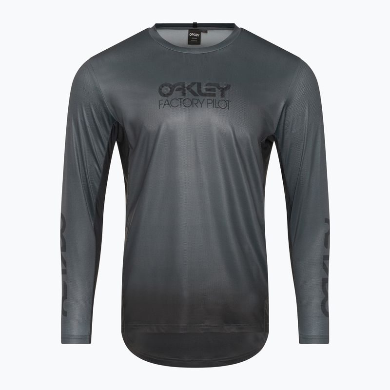 Uomo Oakley Maven Coast 2.0 LS gradiente nero grigio ciclismo manica lunga