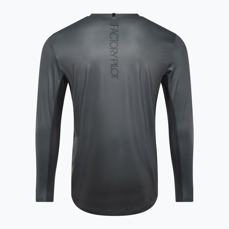 Uomo Oakley Maven Coast 2.0 LS gradiente nero grigio ciclismo manica lunga 2
