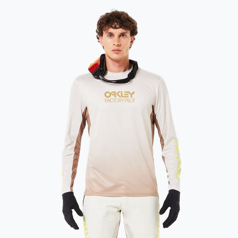 Manica lunga da ciclismo Oakley Maven Coast 2.0 LS gradient pebble mist da uomo
