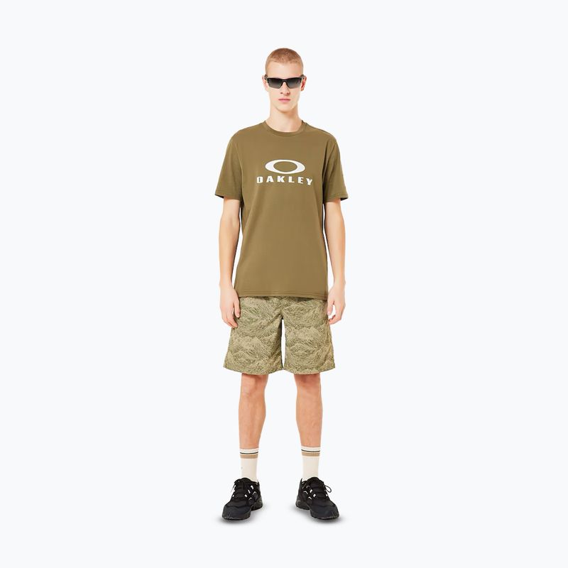 Maglietta Oakley O Bark 2.0 verde militare da uomo 2