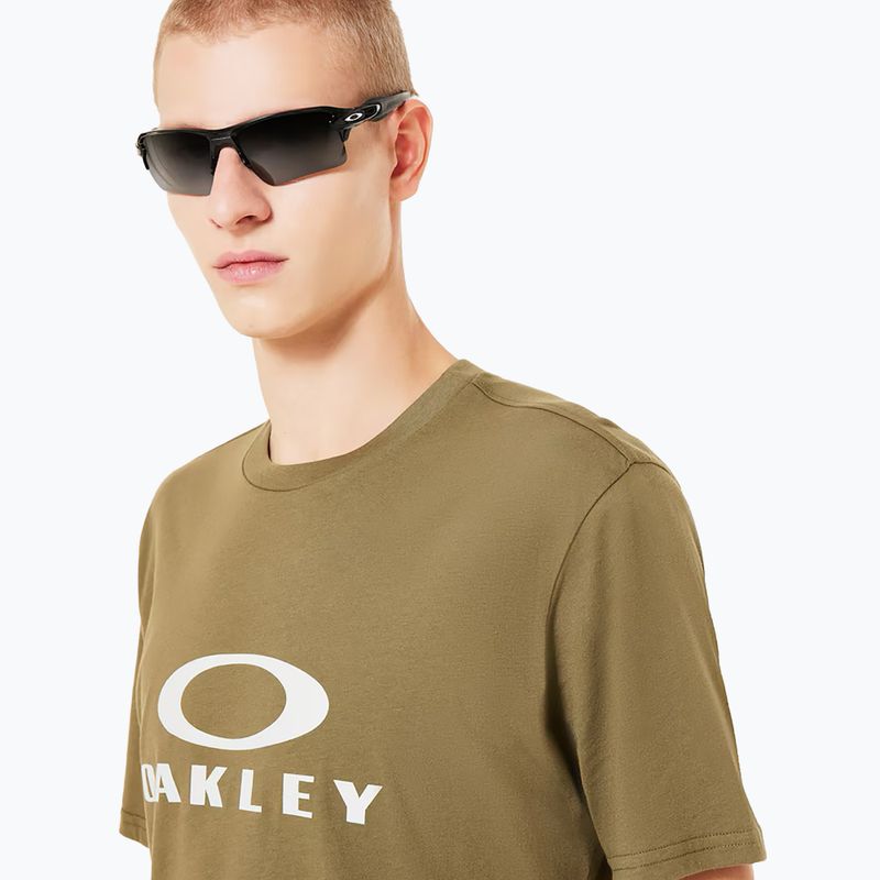 Maglietta Oakley O Bark 2.0 verde militare da uomo 5
