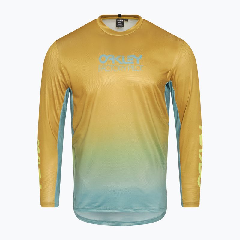 Oakley Maven Coast 2.0 LS gradient sulfide pacific cycling longsleeve da uomo