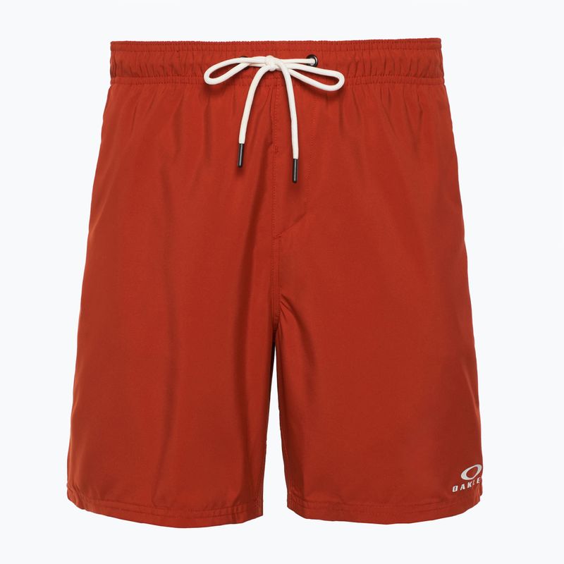 Pantaloncini da bagno Oakley Clear Lake 18" Volley rosso fuoco da uomo