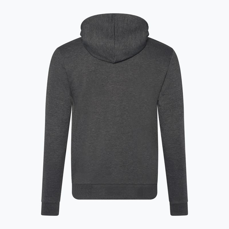 Felpa Oakley Bark Fleece da uomo con cappuccio grigio scuro heather 2