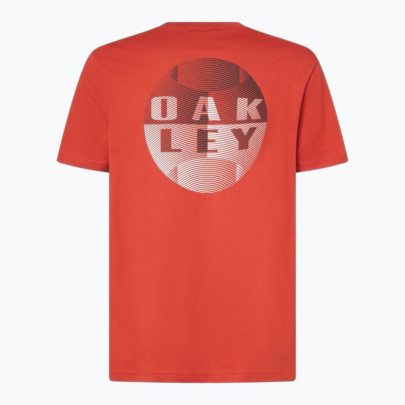 Oakley Graphic Tee da uomo rosso fuoco 2