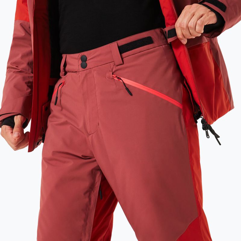 Pantaloni da sci uomo Oakley Canopy Pro Insulated flame red/rosewood 5