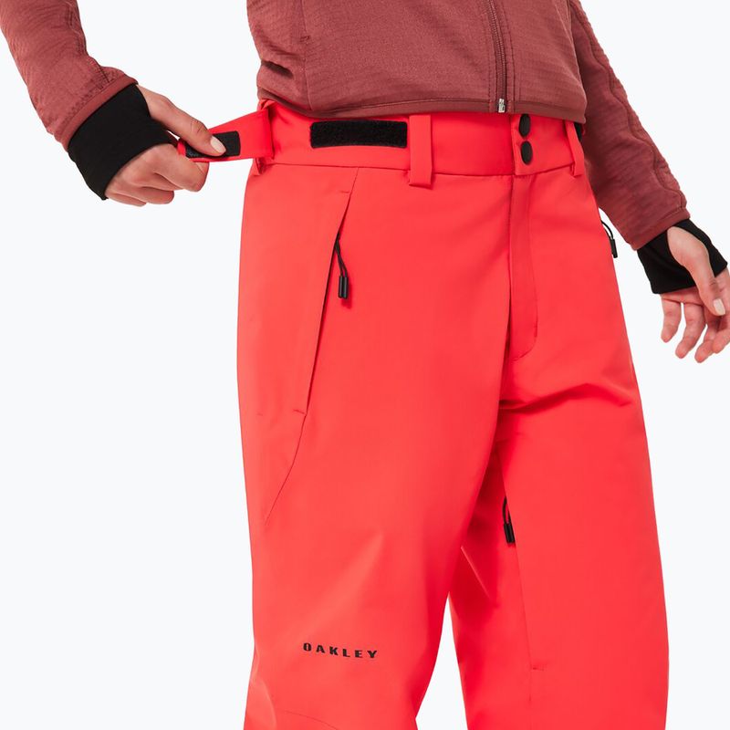 Pantaloni da sci donna Oakley Canopy Insulated hibiscus red 4