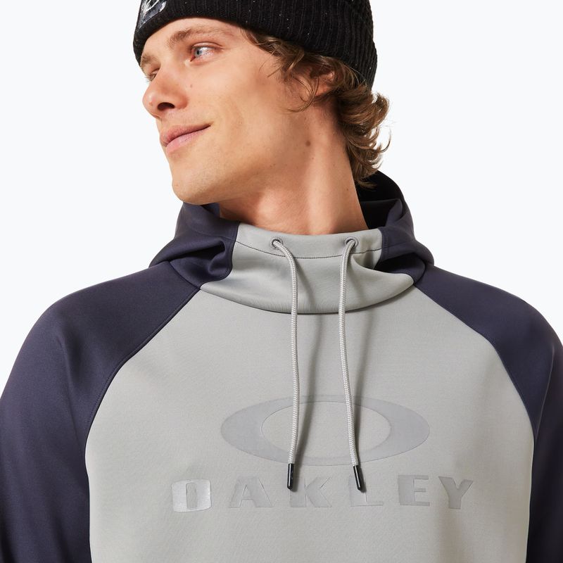 Felpa snowboard uomo Oakley Sierra DWR Fleece Hoody 2.0 cement 5