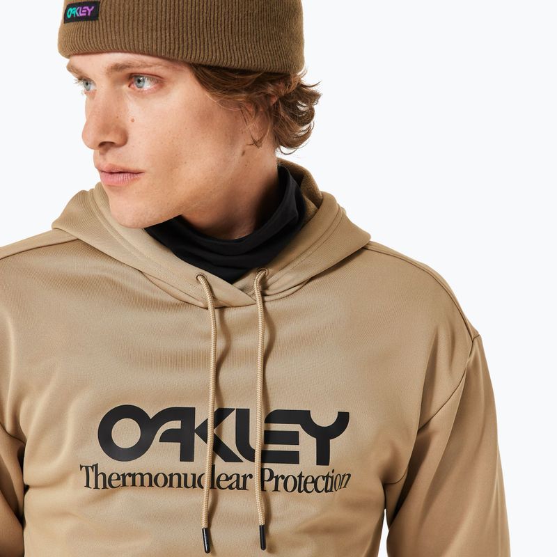 Felpa da snowboard uomo Oakley Rider Long 2.0 Hoodie pebble 5