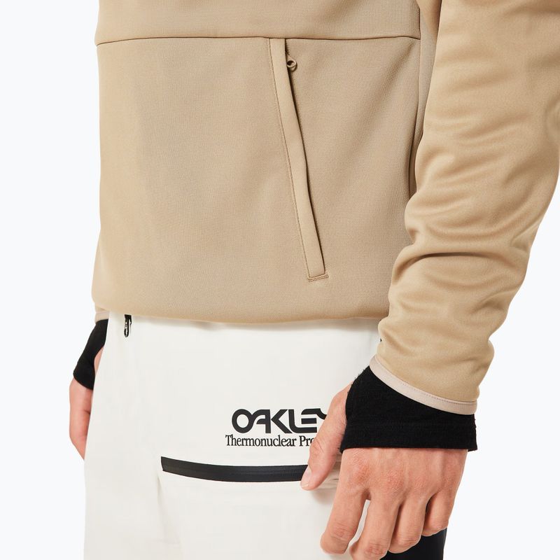 Felpa da snowboard uomo Oakley Rider Long 2.0 Hoodie pebble 6