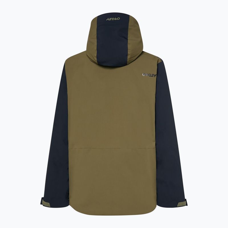 Giacca da snowboard uomo Oakley TNP TBT Isulated Anorak army green 10