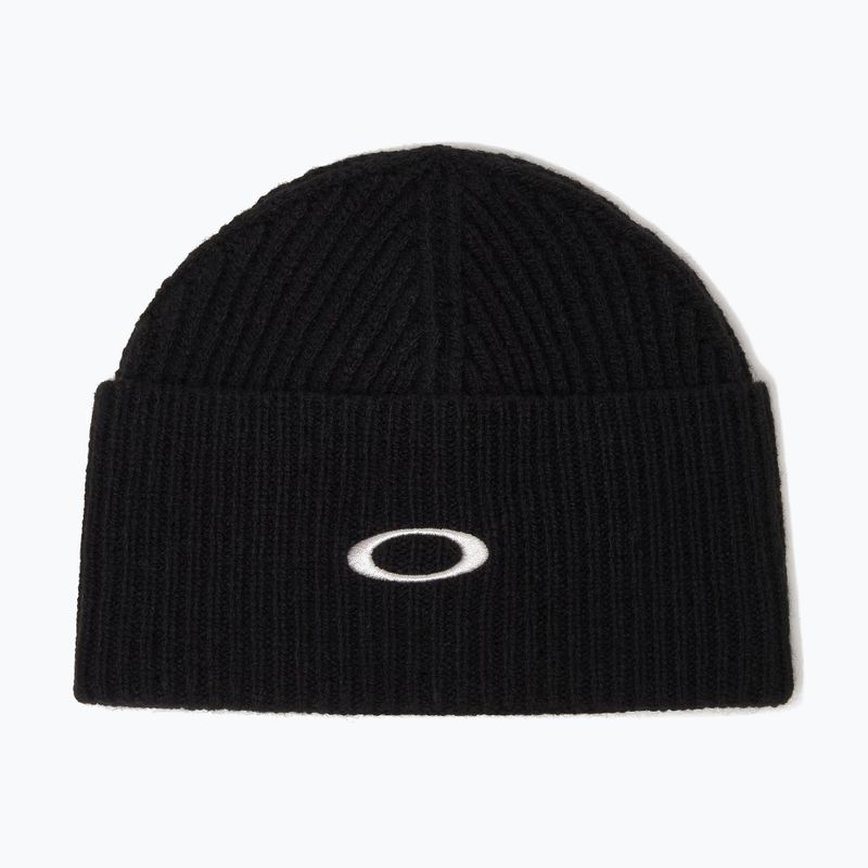Berretto invernale Oakley Ellipse Ribbed Beanie blackout