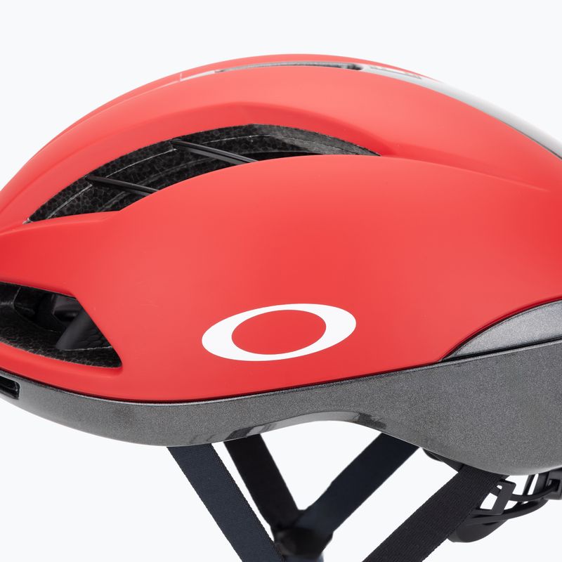Casco da ciclismo Oakley Velo Stelvio EU black/red pro 7