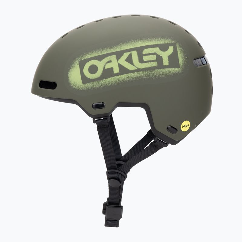 Casco Oakley Street1 EU matte dark brush stencil 3