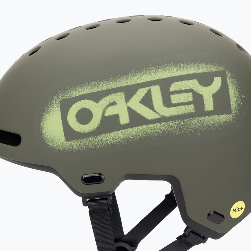 Casco Oakley Street1 EU matte dark brush stencil 7