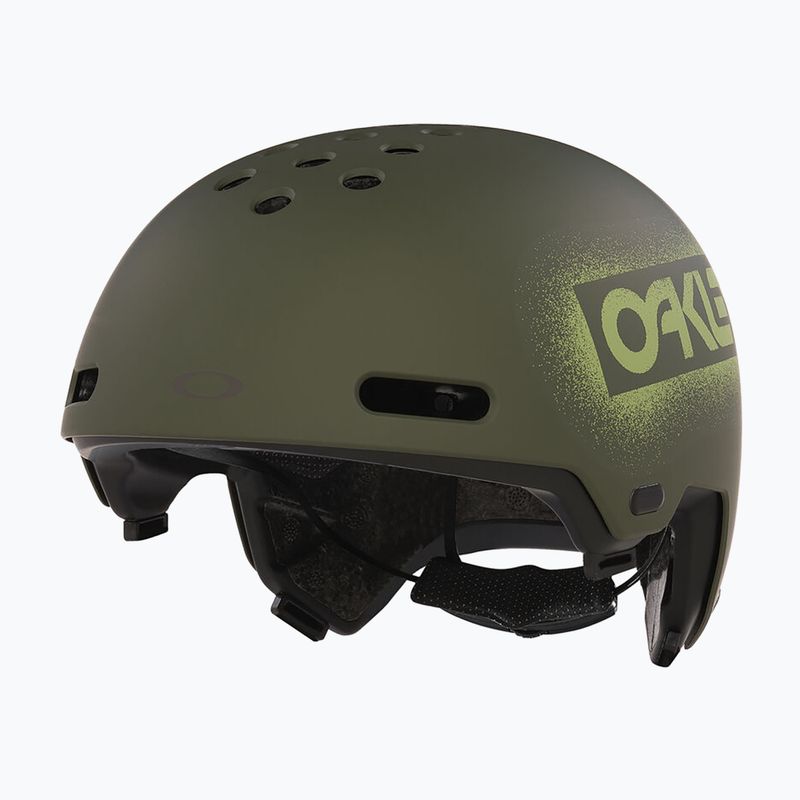 Casco Oakley Street1 EU matte dark brush stencil
