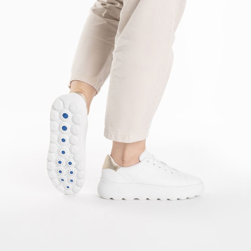 Geox Spherica EC4.1 scarpe da donna bianco/oro 2