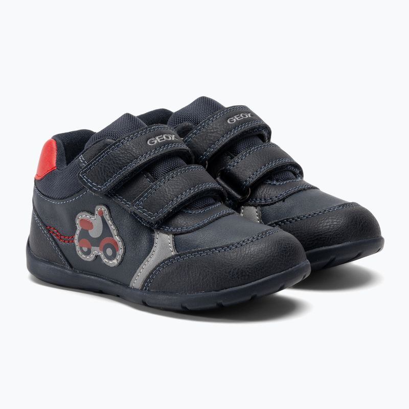 Geox Elthan, scarpe da bambino rosso/marino 4