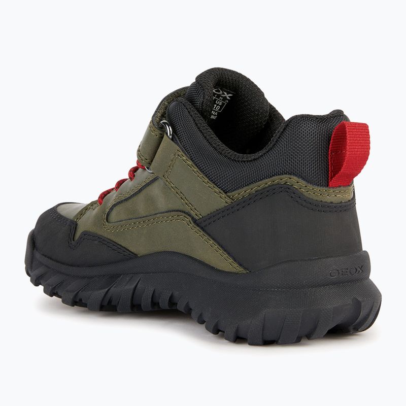 Scarpe Geox Simbyos Abx junior verde scuro/rosso 9