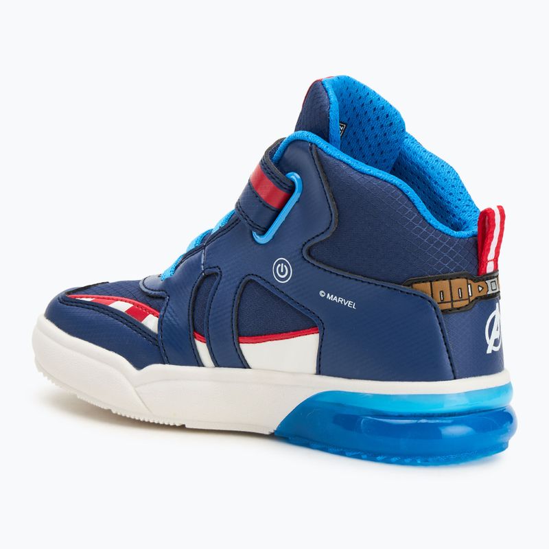 Scarpe Geox Grayjay blu oceano/rosso per bambini 3