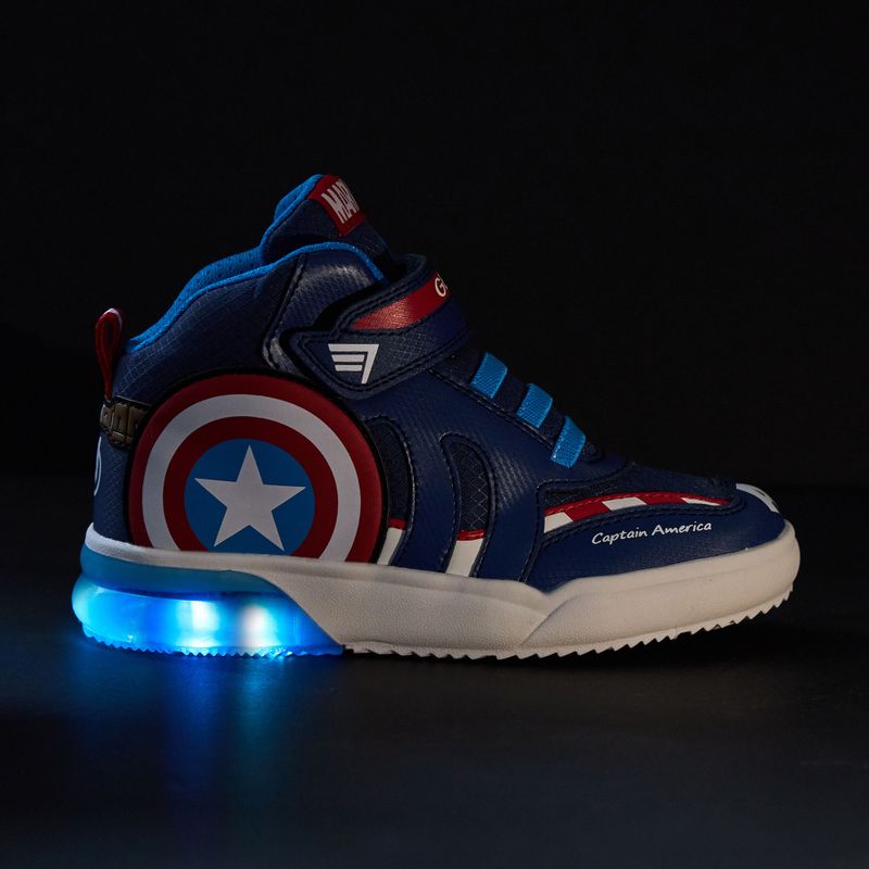 Scarpe Geox Grayjay blu oceano/rosso per bambini 8