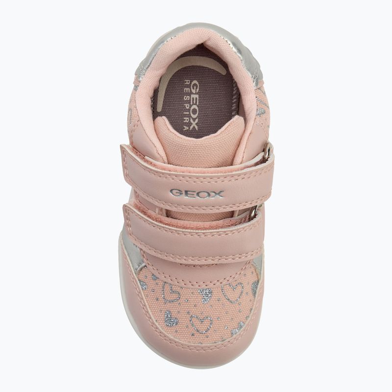 Geox Elthan rosa / argento scarpe da bambino 5