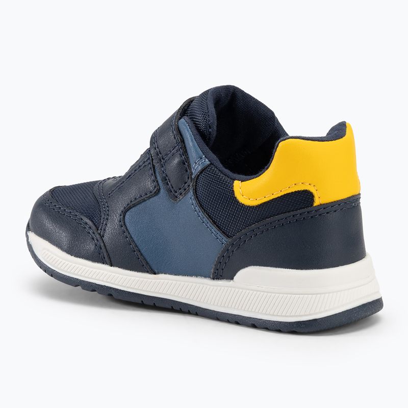 Geox Rishon nylon navy / giallo scarpe da bambino 3