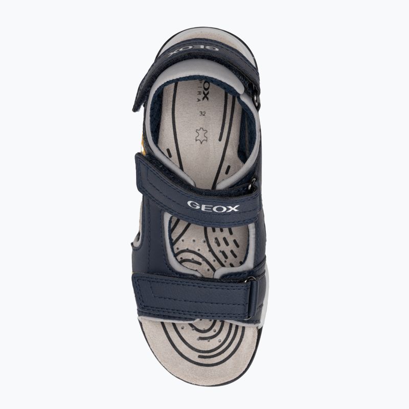 Geox Borealis, sandali junior blu oceano/oro 5