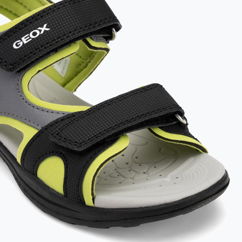 Geox Vaniett nero/verde chiaro sandali per bambini 7