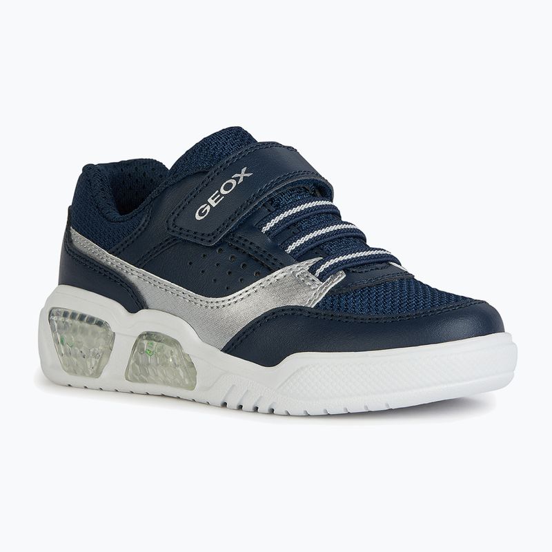 Geox Illuminus blu oceano/argento scarpe junior 9
